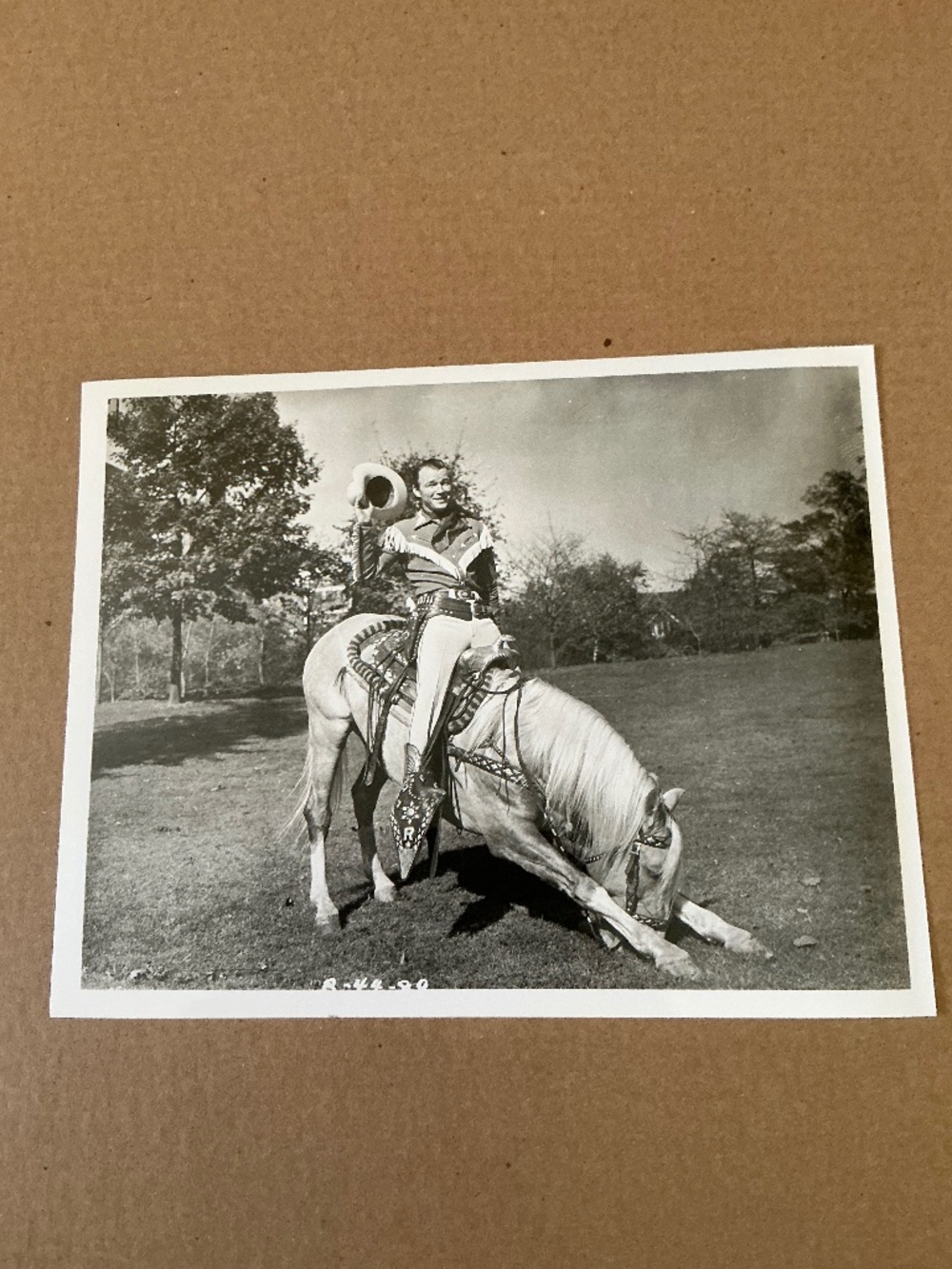 Vintage Roy Rogers Trigger Glossy 8x10 Photo Reprint Western